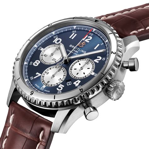 breitling aviator armband braun|breitling aviator 8 chronograph.